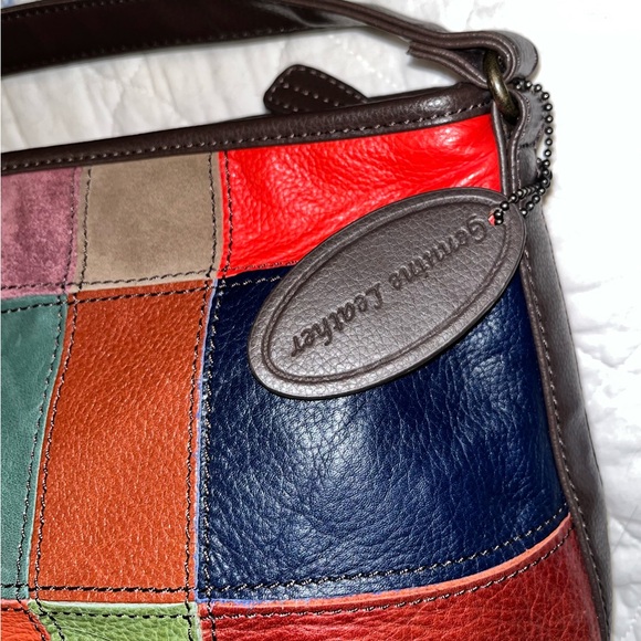 Wilson’s Vintage Leather Patchwork Shoulder Bag - Picture 2 of 12